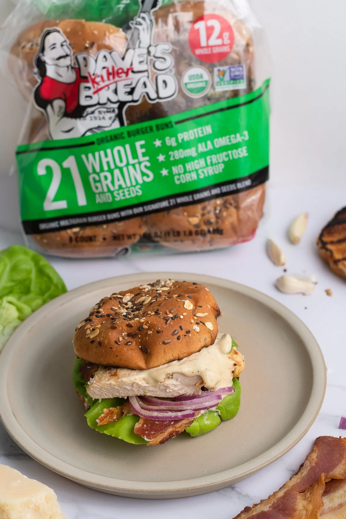 Chicken Caesar Brunch Sandwich — Dave's Killer Bread